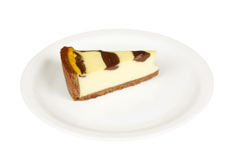 Cheesecake isolated on white