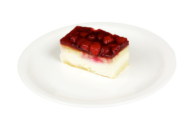 Cheesecake with raspberry