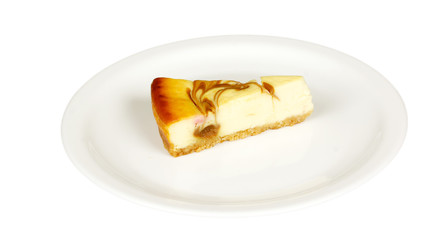 Cheesecake isolated on white