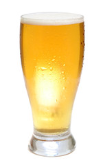 beer is in glass