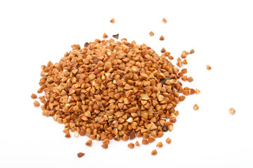 Buckwheat isolated on white