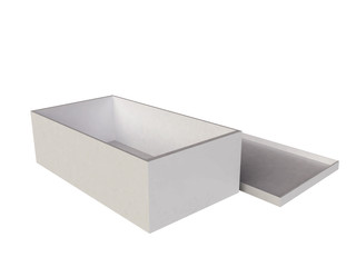 Open White Box in 3D