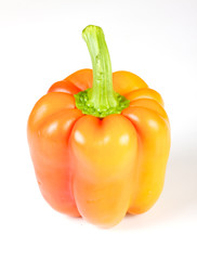 Orange pepper isolated on white