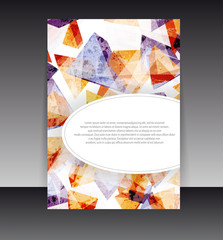 Flyer or cover design. Folder design content background. editabl