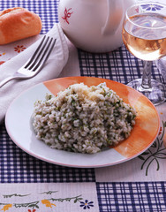 Arroz al perejil y parmesano