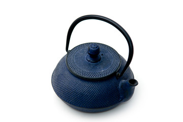 Blue tea pot