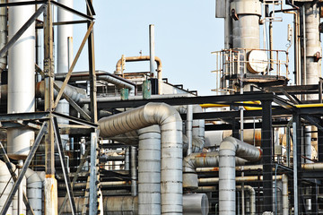 Industrial building, Steel pipelines