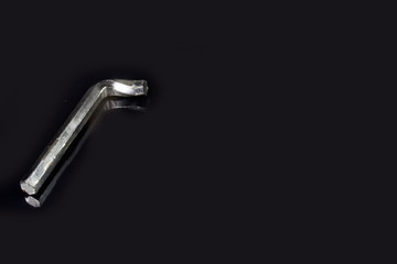 allen key on a black background