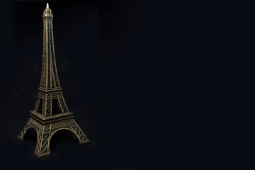 Eiffel Tower black background