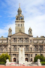 Fototapeta na wymiar Glasgower Rathaus