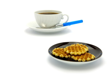 Cookies and coffee cup