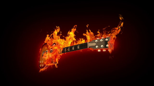 Fire guitar 2