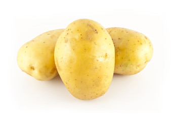 three white potatoes