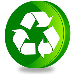 Recycle glossy icon