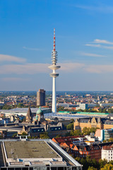 View on Hamburg, Broadcasting Tower