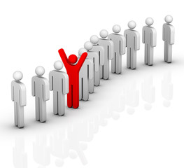 different person and queue