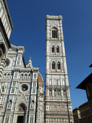 View of the Giotto's bell tower and Duomo - Florence, Tuscany