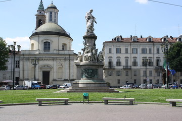 Fototapeta premium Carlo Emanuele Square Turin, Italy