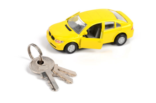 Toy car and key