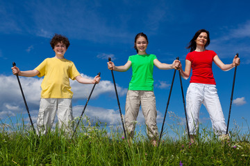 Nordic walking - active family audoor