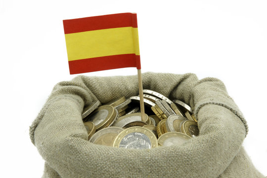 Geldbeutel mit Spanienflagge