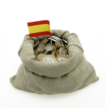 Geldbeutel mit Spanienflagge
