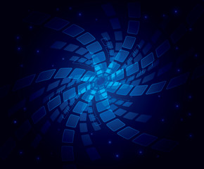 vector abstract blue background with stars - eps 10