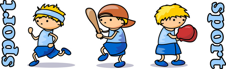 мультфильм спорта значок