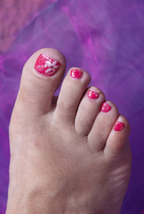 decorazione unghie piedi