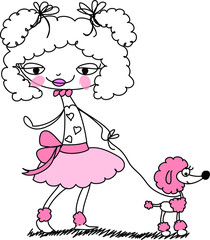 Девочка с собакой