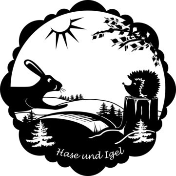 clipart hase und igel