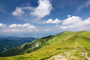 Obraz premium Summer mountain ridge-National park Low Tatras-Slovakia/Europe