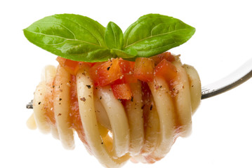 pasta con salsa de tomates