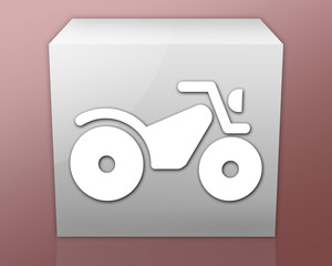 Box-shaped Icon (red b/g) 