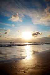 Fototapeta premium Golden sunset in Bali