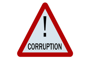 Corruption sign