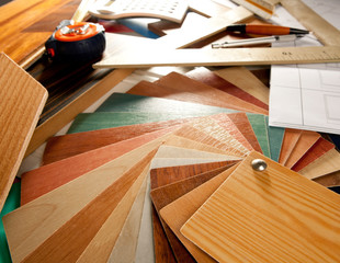 Architect interior designer workplace carpenter design