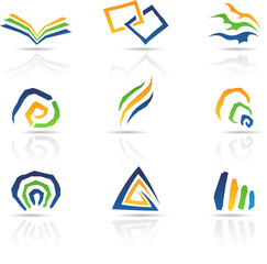 illustration of Free Style Abstract Icons