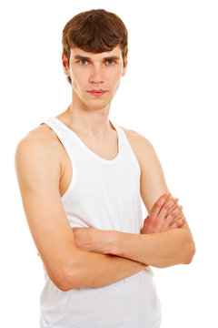 Handsome Man In White Undershirt