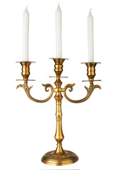 Old-fashioned baroque elegant candlestick