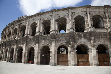 Naklejka premium Amphitheater von Nimes, Provence, Frankreich