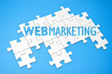 Fototapeta premium Puzzle mit Web-Marketing