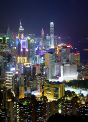 Obraz premium Hong Kong at night