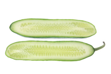 Halves of Lebanese Cucumber