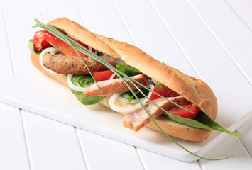 Chicken sub sandwich