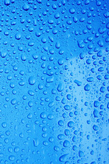 Blue water Drops background