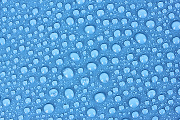 Blue water Drops background