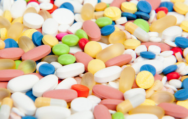 Pills. Medical pills and tablets