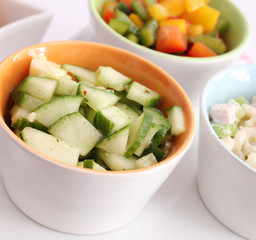 Gurkensalat mit Käse