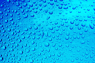 Blue water Drops background